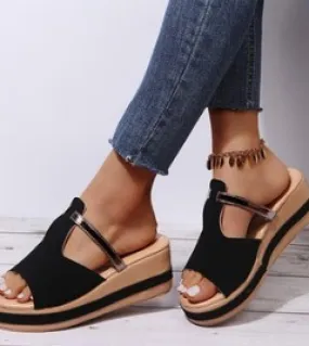2022 nuovi sandali con zeppa di grandi dimensioni per le donne estate piattaforma casual scarpe femminili moda comodi sandali co